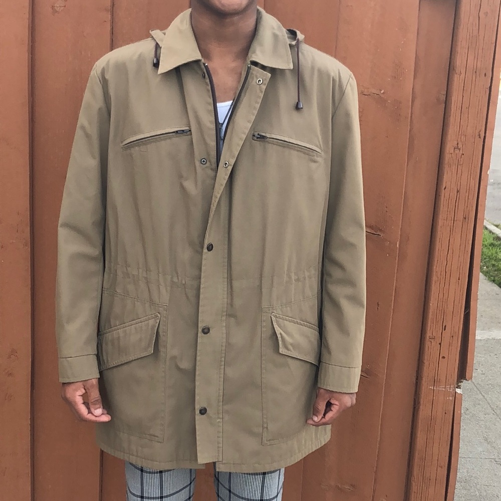 Vintage Tan Rain Coat sz 46R